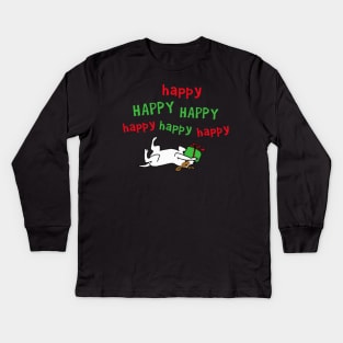 Jack Russell Terrier Happy Christmas Cute Dog Kids Long Sleeve T-Shirt